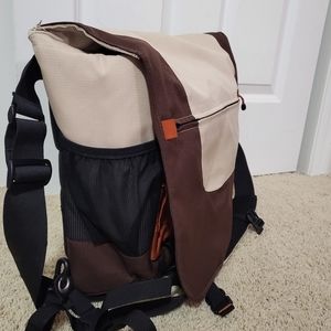 Lowepro Messenger factor M notebook case brown and tan with orange interior